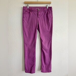 3/$12 Purple Spring Summer Lightweight Jegging Jean Pants Modern Size 8 Medium